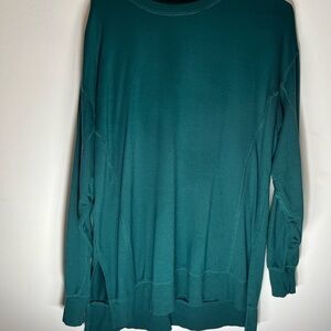 Women’s Teal Long-Sleeve Lightweight Pullover